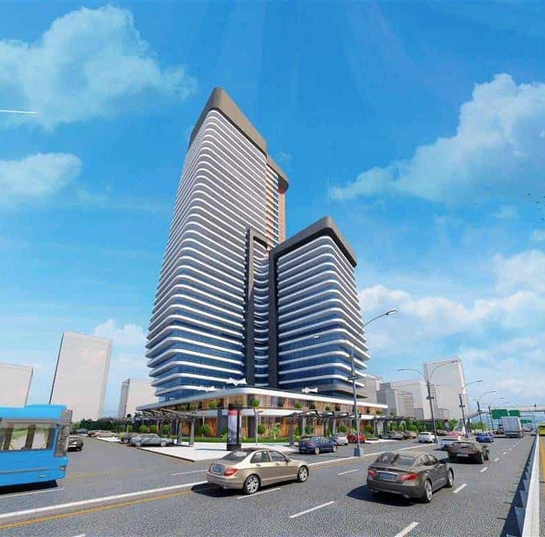 Investment apartments in front of metro bus, for sale in Istanbul, Turkey