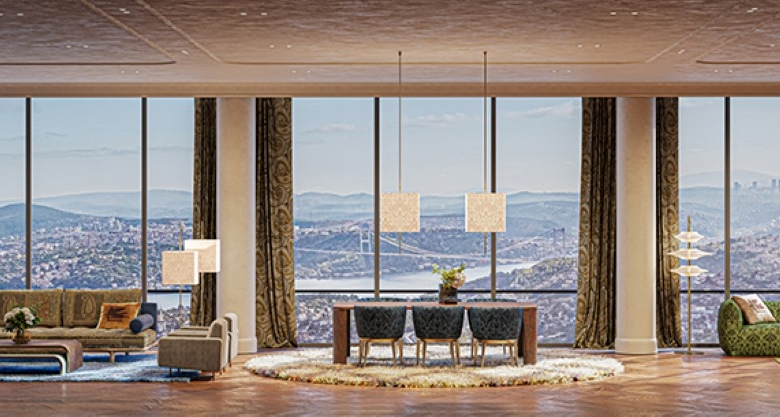 شقة فاخرة غرفتين نوم للبيع في مسلك، ساريير – اسطنبول، تركيا