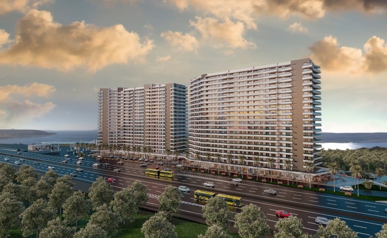 Sea view apartments for sale in Buyukcekmece, Istanbul, in installments