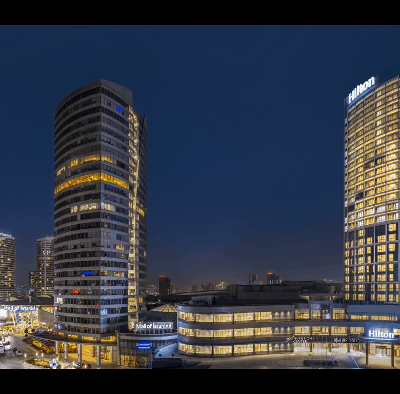 Hotel apartments for sale in Istanbul inside mall and front of metro station