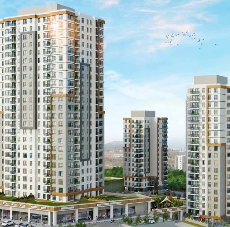 Ready apartments for sale in Istanbul, Kucukcekmece, next to metro station
