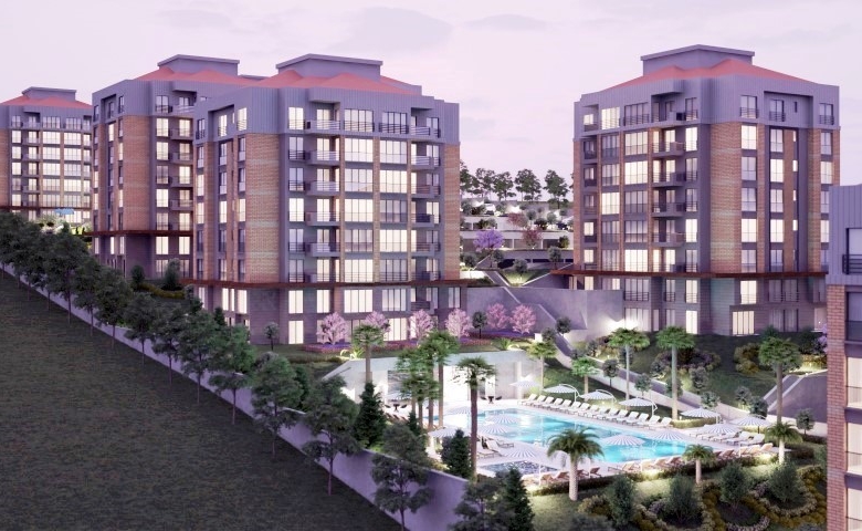 Duplex apartments with garden for sale in Istanbul