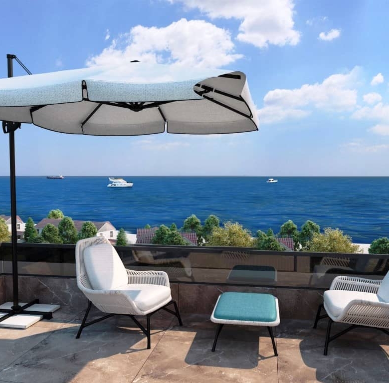 Sea view apartments for sale in Buyukcekmece, Istanbul, with 5 years installments