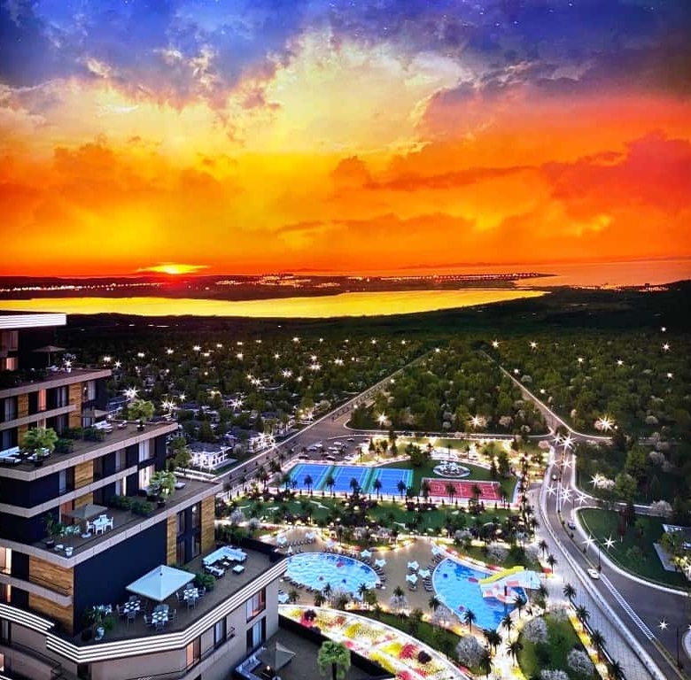 sea view investment apartments with 35% return guarantee for sale in Istanbul