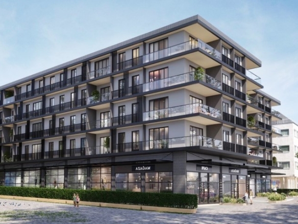 Modern apartments in Kağıthane Istanbul with swimming pool, gym, and smart home system|||||