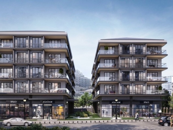 ||Modern apartments in Kağıthane Istanbul with swimming pool, gym, and smart home system||||