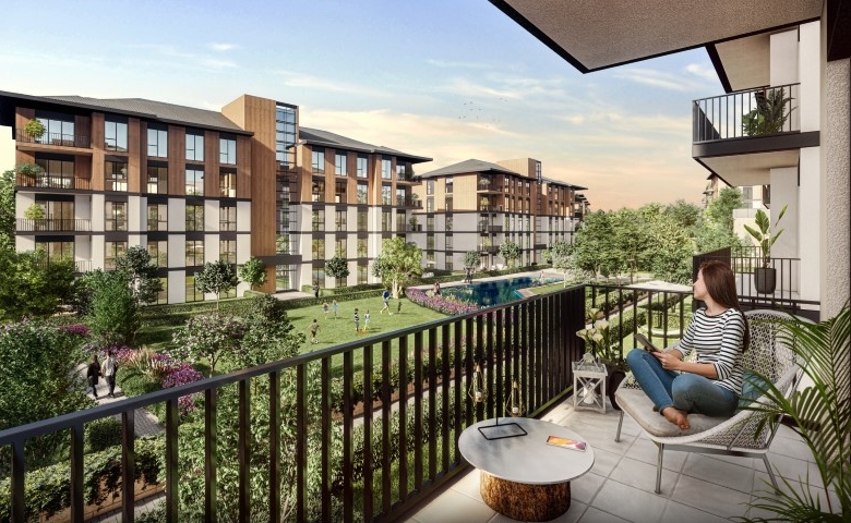 Investment apartments for sale in Kayasehir, Istanbul with 50% resale guarantee