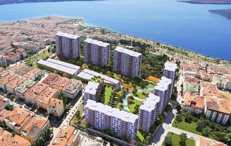 Lake view apartments for sale in Kucukcekmece istanbul Turkey