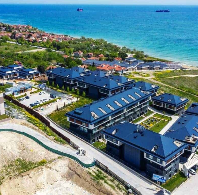 Sea view apartments and villas for sale in Istanbul, Beylikdüzü, with installment