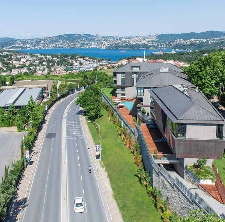 Bosphorus view apartments with installment for sale in Istinye, Istanbul, Turkey