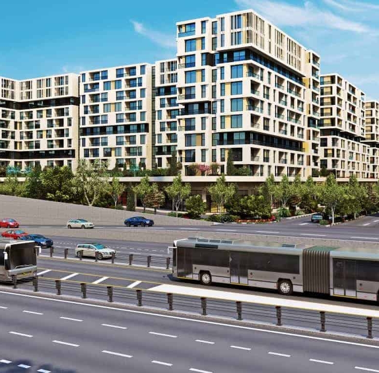 Investment apartments for sale in Istanbul, Beylikduzu, in front of the metrobus