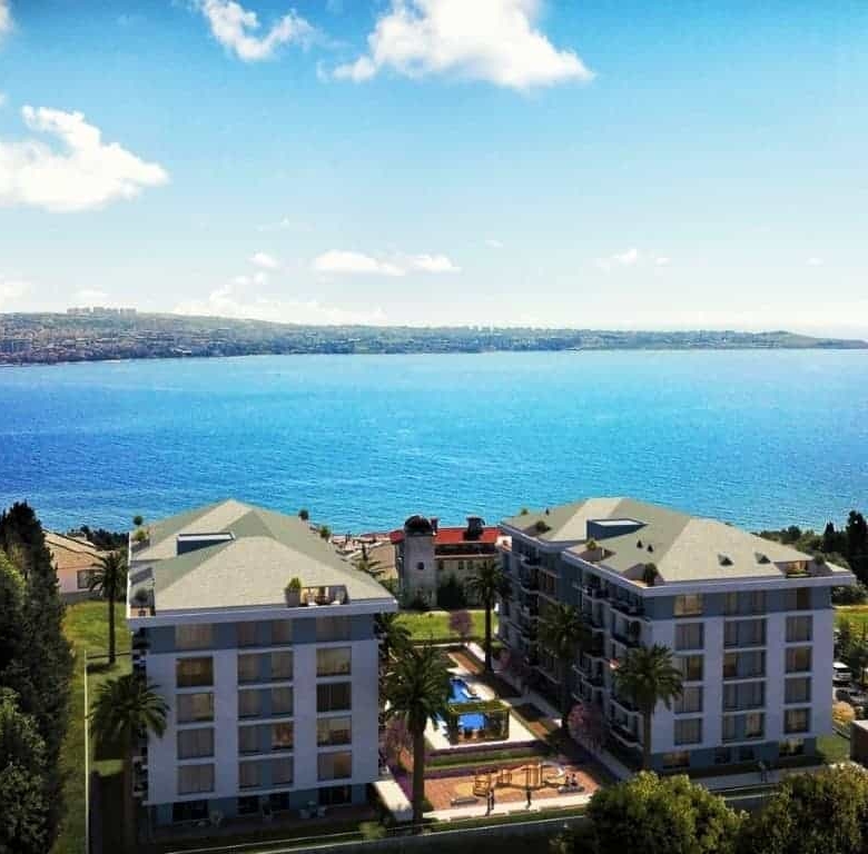 apartments with sea view for sale in Buyukcekmece, Istanbul, Turkey
