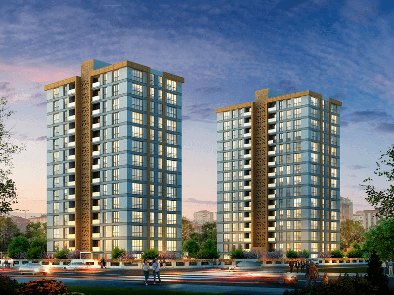 Cheap apartments for sale in Basin Express Street, Istanbul, Turkey