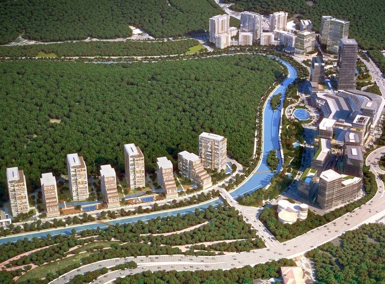 Four-room apartments for sale in Maslak, Istanbul, Turkey, overlooking Belgrade forests