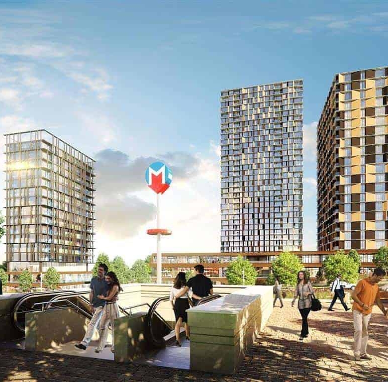 Apartments for sale on-basin express istanbul front of metro station