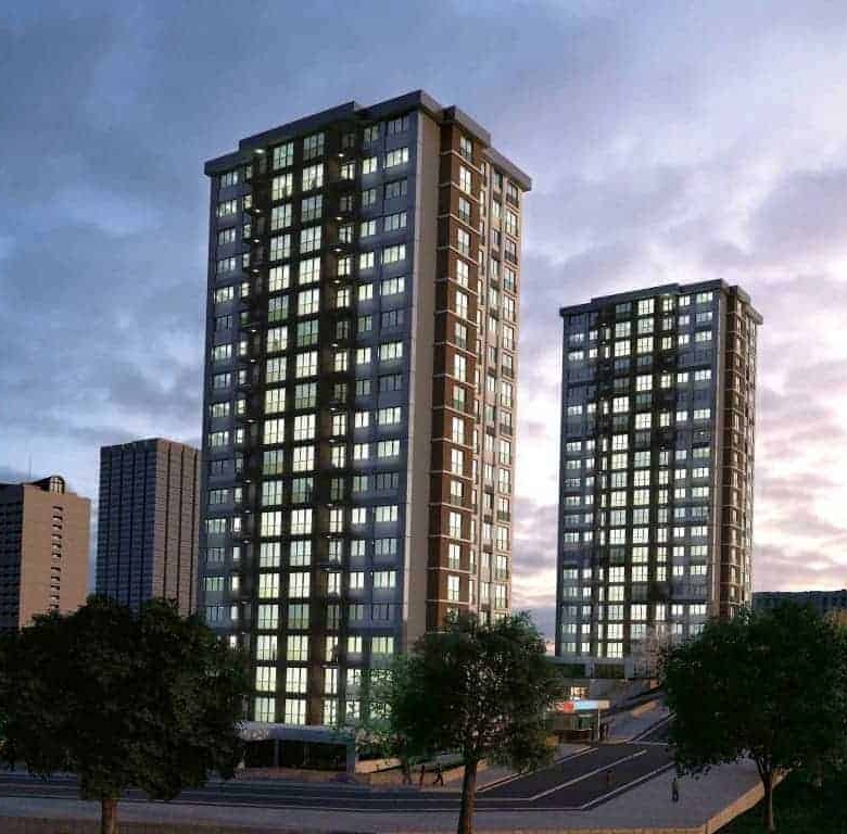 Luxury apartments for sale in Istanbul Asian region Kartal, Turkey