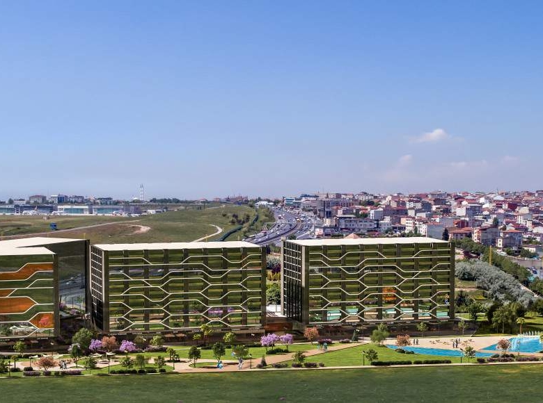 Investment apartments and offices for sale in Basin Express Street, Istanbul, Turkey
