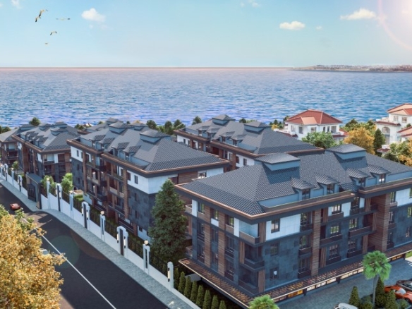 Panoramic sea view 3+2 duplex apartment for sale in Beylikdüzü Marina, Istanbul Turkey — ready to move, suitable for residence permit and Turkish citizenship investment.