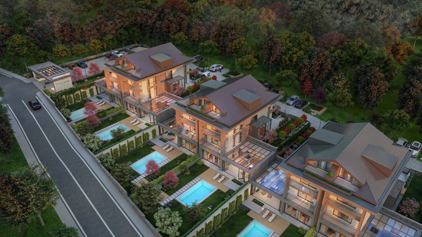 villa-for-sale-in-Cekmekoy-Omerli-Istanbul-with-private-pool-14