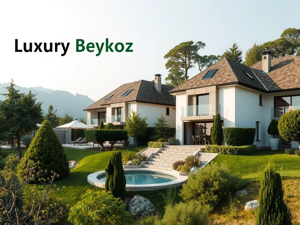 Luxury villas amidst nature in Beykoz, high quality, tranquil and lush green surroundings