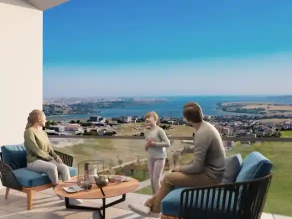 Apartment for sale in Bahçeşehir, Istanbul, Turkey with 3 years installment plan in Turkish Lira, ready title deed, suitable for Turkish citizenship