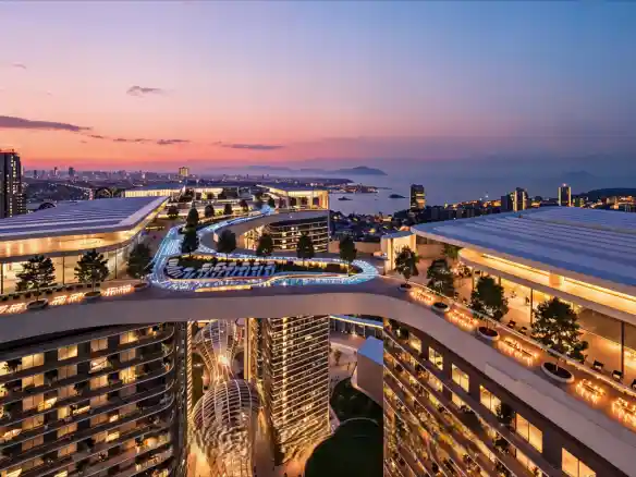 |||||||||||Luxury apartment for sale in Şişli Bomonti, Istanbul with panoramic sea view and modern design||
